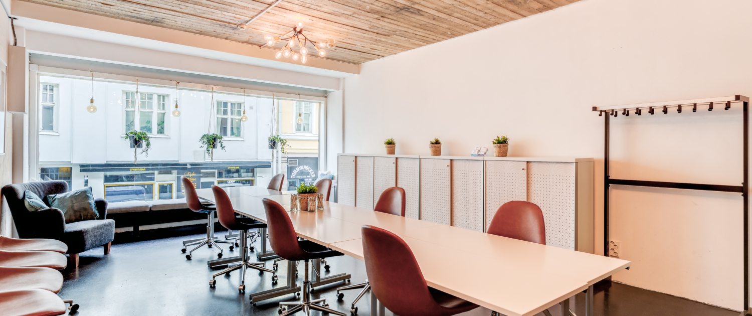 Kokoustila ja ryhmätyötila Osaamistehdas Workshop, Punavuori Helsinki - Osaamistehdas Kokoustilat, Etätyötila Punavuori Kokoustila ja ryhmätyötila Osaamistehdas Workshop, Punavuori Helsinki - Osaamistehdas Kokoustilat