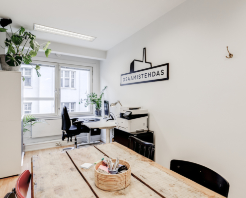 Työskentelytila Pikku-Punavuori, Kokoustila Punavuori, Etätyötila Punavuori