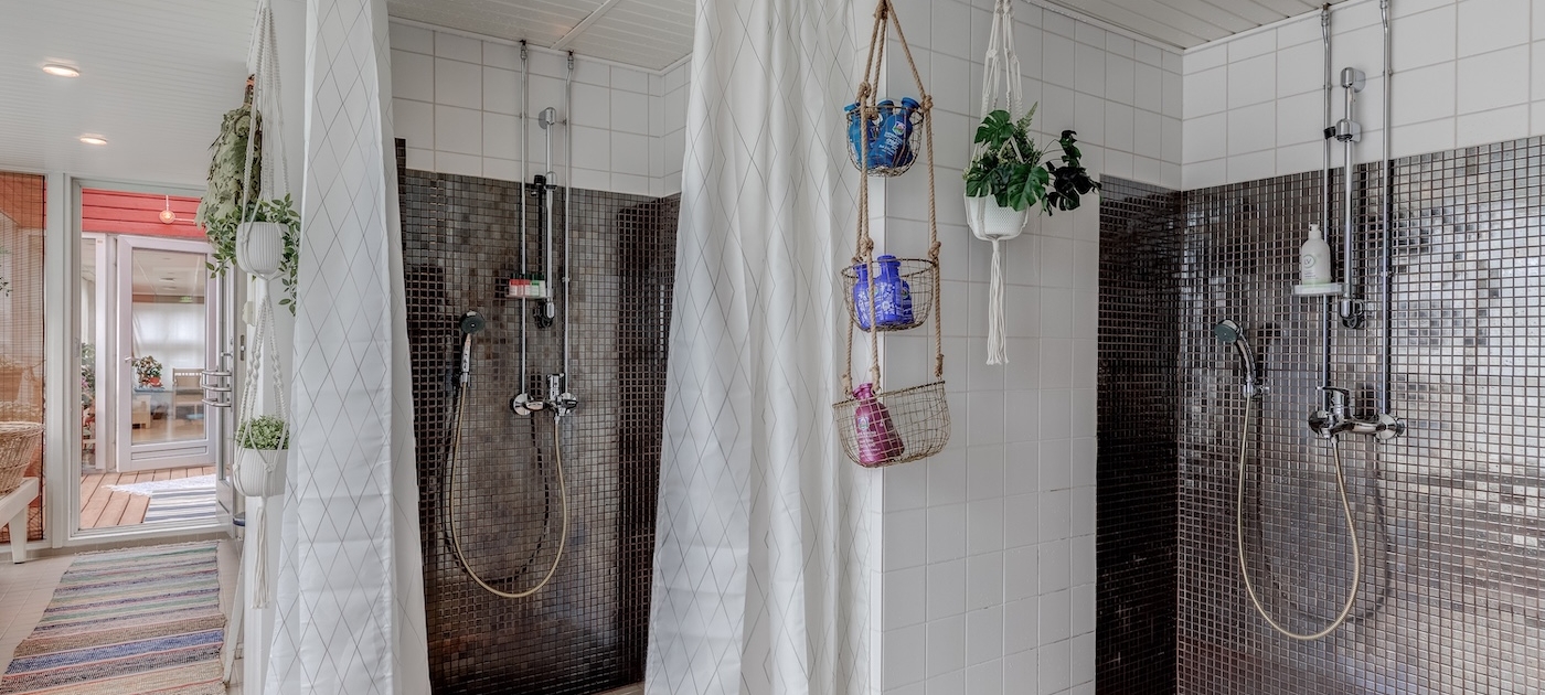 Sauna Pasilan suihkutilat.