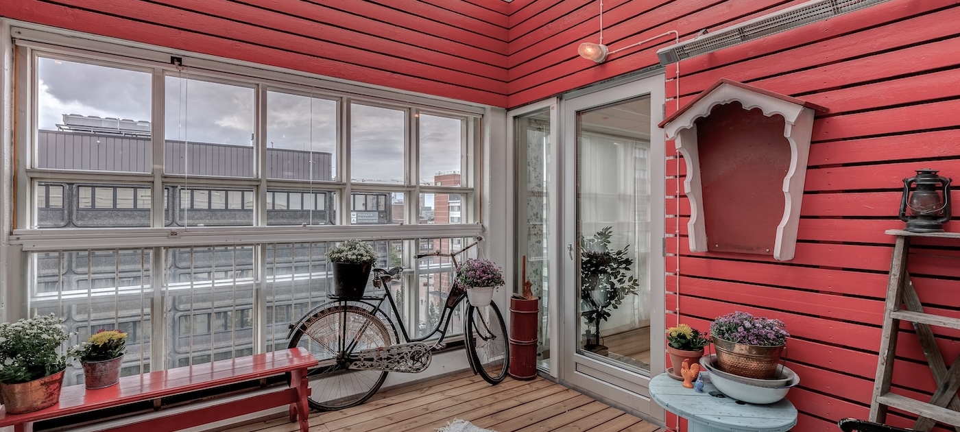 Sauna Pasilan terassi.